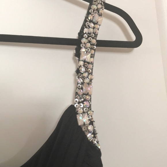 Beautiful Black Long Prom dress Rhinestones - Picture 4 of 6